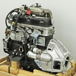 Двигатель УМЗ-4216,ГАЗ-3302 Бизнес АИ-92 107 л.с., под ГУР, поликлиновой ремень,без компрессора