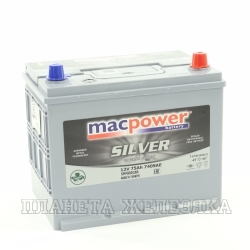 Аккумулятор MACPOWER ASIA 75 а/ч обр.полярн. пуск.ток 620A