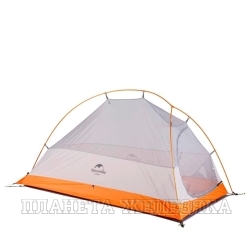 Палатка Сloud up 1 NH18T010-T сверхлегкая с ковриком оранж.