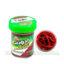 Приманка Gulp Alive Mini EarthWorm Red