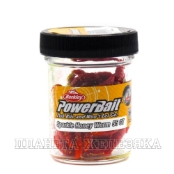 Приманка Powerbait Honey Worms 25 red (55шт)