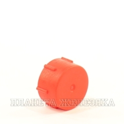 Заглушка пластик круглая М20х1,5 с внутренней резьбой красная