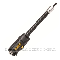 Насадка угловая 1/4" с гибким удлинителем, блистер DEWALT