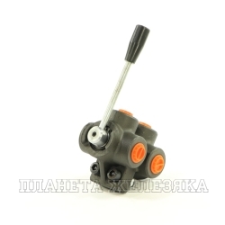 Кран гидравл. 6-ходовой G1/2" DF3 (откр.центр) чугун