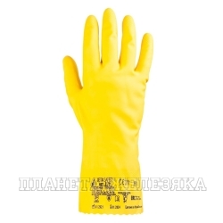 Перчатки латексные желтые р.9(L) Atom Universal JETA SAFETY