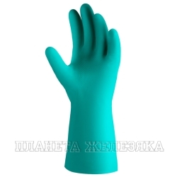 Перчатки нитриловые зеленые 2шт р.L Atom Oil JETA SAFETY
