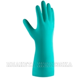 Перчатки нитриловые зеленые 2шт р.L Atom Oil JETA SAFETY