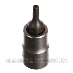 Головка-бита TORX PLUS TS10H L=32мм 1/4" 5 лучей с отверстием FORCE