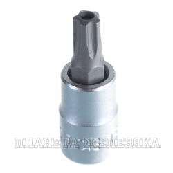 Головка-бита TORX PLUS TS30H L=32мм 1/4" 5 лучей с отверстием FORCE