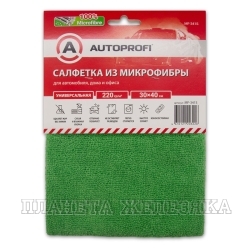 Салфетка из микрофибры AUTOPROFI стандарт 30х40см. 1шт