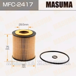 Фильтр масляный (элемент) FORD Mondeo3,S-Max,MAZDA 3,6,CX7,Mpv2 MASUMA
