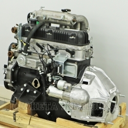 Двигатель УМЗ-42164,ГАЗ-3302 Бизнес АИ-92 107 л.с. ЕВРО-4, под ГУР, поликлиновой ремень, с компрес.