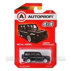 Модель автомобиля 4X4 Гелик 4X4-002 чёрный 1:64