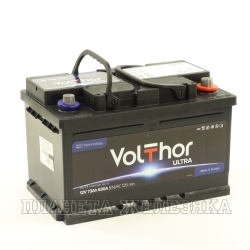 Аккумулятор VOLTHOR ULTRA 73 а/ч обр. полярность низкий пуск.ток 630А