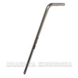 Ключ TORX T10H Г-образный с отверстием удлиненный JTC