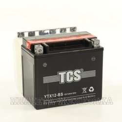 Аккумулятор для мотоциклов TCS 12V 12 а/ч AGM YTX12-BS обр.пол.cухоз.+электр