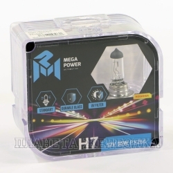 Автолампа 12V H7 55W PX26d MEGAPOWER БОКС (2шт.) Standart