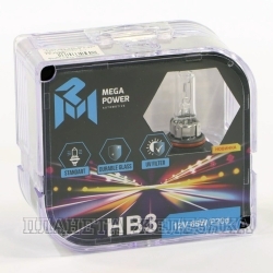 Автолампа 12V HB3 65W P20d MEGAPOWER БОКС (2шт.) Standart