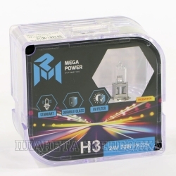 Автолампа 24V H3 70W PK22s MEGAPOWER БОКС (2шт.) Standart