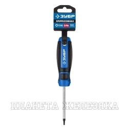 Отвертка TORX T10х75мм магнитная на подвесе ЗУБР