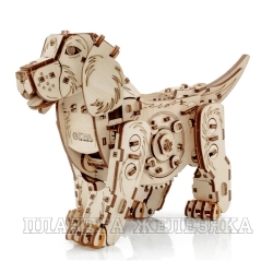 Модель сборная деревянная EWA 3D Механическая собака Puppy