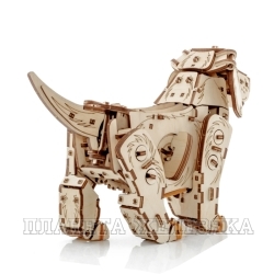Модель сборная деревянная EWA 3D Механическая собака Puppy