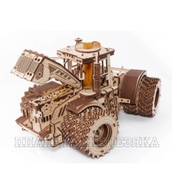Модель сборная деревянная EWA 3D Трактор КИРОВЕЦ К-7М