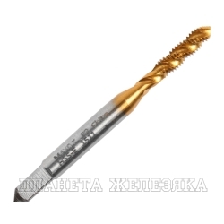 Метчик спиральный машинный М4х0.7 однопроходный TiN ANROKEY