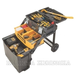 Ящик для инструментов тележка 730х390х530мм модульный пластиковый DEWALT