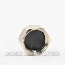 Заглушка F3/4" 6-гр, никелированная латунь MASTERPROF
