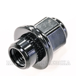 Гайка колеса М12х1.5/37 с шайбой ключ 21 закрытая черная