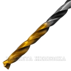 Сверло по металлу 3.5х70мм 2шт блистер Р6М5 Golden Tip DENZEL