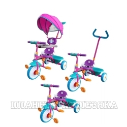 Велосипед трехколесный Moby Kids 3в1 Принцесса розовый