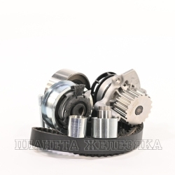 Комплект ГРМ AUDI,SKODA,VW 2.0/1.6 TD (к-т насос+ролики+натяжитель+ремень+крепеж) GATES