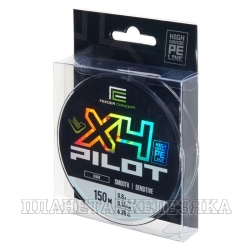 Шнур плетёный FC Pilot x4 BRAID Black 0,17мм 150м