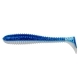 Виброхвост Catcher 3,55"/9 см Blue Sparkles & White 5шт. (HS-2-026) Helios