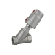 Седельный клапан наклонный, нерж. 304 с пневмоприводом (нерж.), DN50 TL50CPAVS