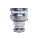 Камлок нержавеющий тип AA (переходник ниппель 1 1/2" х ниппель 1 1/2"), AISI316, TL150AASS