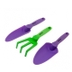 Набор садового инструмента, пластиковый, гелевые рукоятки, 3 предмета, NYLON SOFT// Palisad