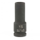 Головка ударная удлиненная шестигранная, 15 мм, 1/2", CrMo// Stels