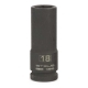 Головка ударная удлиненная шестигранная, 18 мм, 1/2", CrMo// Stels