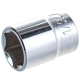 Головка торцевая 6-гранная 1/4" х 1/2", длина 25мм JTC /1/20/1000