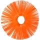 Диск щеточный D=120х550мм без проставки (полипропилен первичка) оранжевый 3-фиксатора РФ