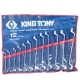 Набор ключей накидных 12 пр.6-32мм коленчатых сумка-скрутка KING TONY