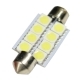 Автолампа 12V SV8.5/8 5W SUPER WHITE 8LED светодиод 39мм