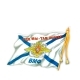 Наклейка ВМФ флаг виниловая 7*12см