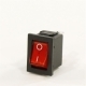 Выключатель клавишный 250V 6А ON-OFF красный с подсветкой mini REXANT