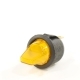 Выключатель клавишный круглый 12V 16А ON-OFF желтый с подсветкой REXANT