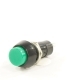 Выключатель кнопка 250V 1А ON-OFF б/фикс.зеленая REXANT