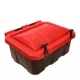 Ящик для песка пластиковый с красной крышкой ТЕХНОКАМ